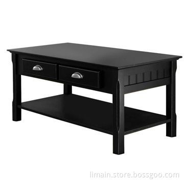 Coffee Table with Black Finish